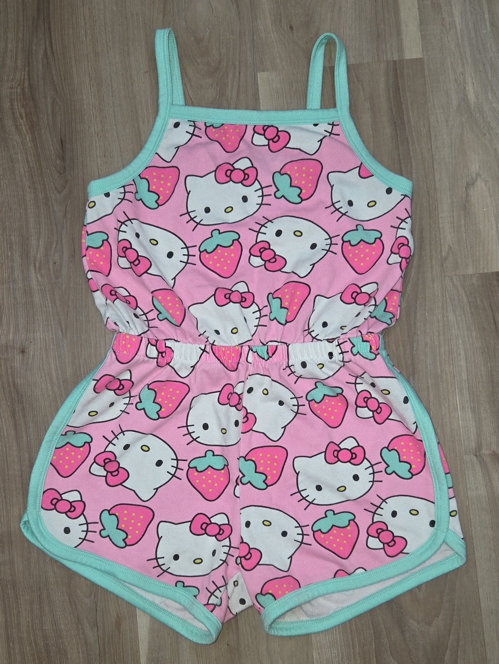 •Hello Kitty• Little Girls Strawberry Tank Top Romper